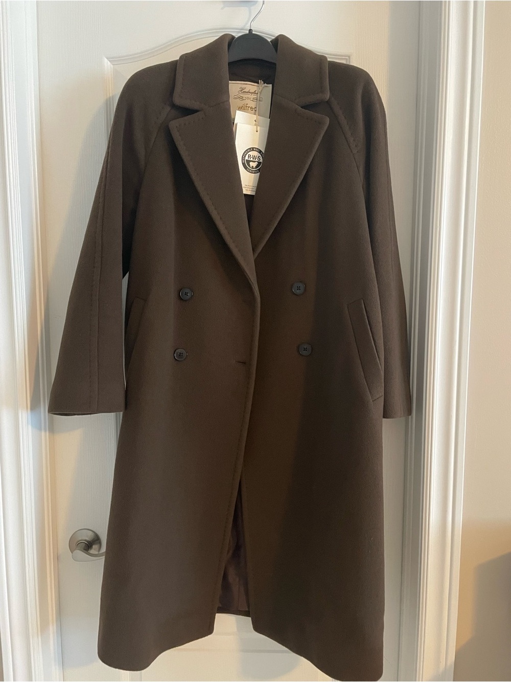 Aritzia Virgin Wool and Cashmere Coat